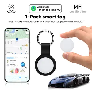 Mini Tracker for Vehicles Pets and Valuable Items, Free Monthly Fee Magnetic Waterproof, Compatible with Apple Find My & Android