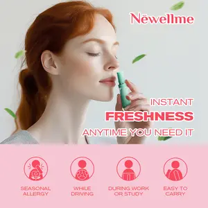 Newellme Nasal Stick - Strong Essential Oil Vapors, Rapidly Combat Drowsiness, Boost Mental Clarity & Refresh Your Mind Spray Aid Healthy