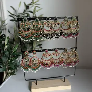 VIRAL JEWELRY DROP   Dripping in color, pearls, and royalty — this jhumka & passa combo is the DESI DREAM  Limited stock. Unlimited compliments.    DM to claim  Shipping available  Tag a bride or bestie who NEEDS this set in her trousseau!