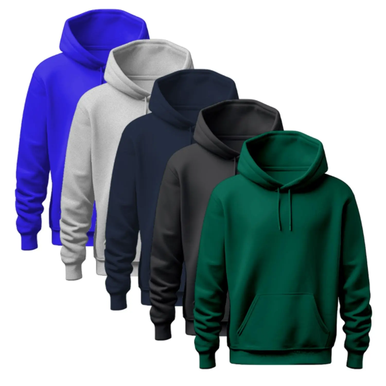 1Pc Unisex Warm Hoodie, Casual Wear for Fall & Winter Cotton/Polyester Fabric Fleece Menswear plain zip men hoodies gifts