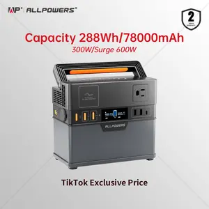 ALLPOWERS S300 Plus Portable Power Station,288Wh(78000 mAh Capacity),4 Ways to Charge,Suitable for Outdoor, Camping and Home Backup Power.