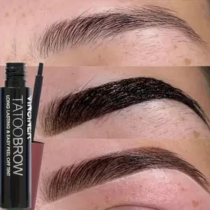 Eyebrow Tint Stick, Eyebrow Tinting Cream, Eyebrow Dye Paste - Long-Lasting, Semi-Permanent Deep Brown, Suitable for All Light Beige Types, Professional Formula for Vibrant, Smudge-Proof Eyebrows, Eyebrow Enhancement, Natural Look, Brow Shaping, Cosmetic