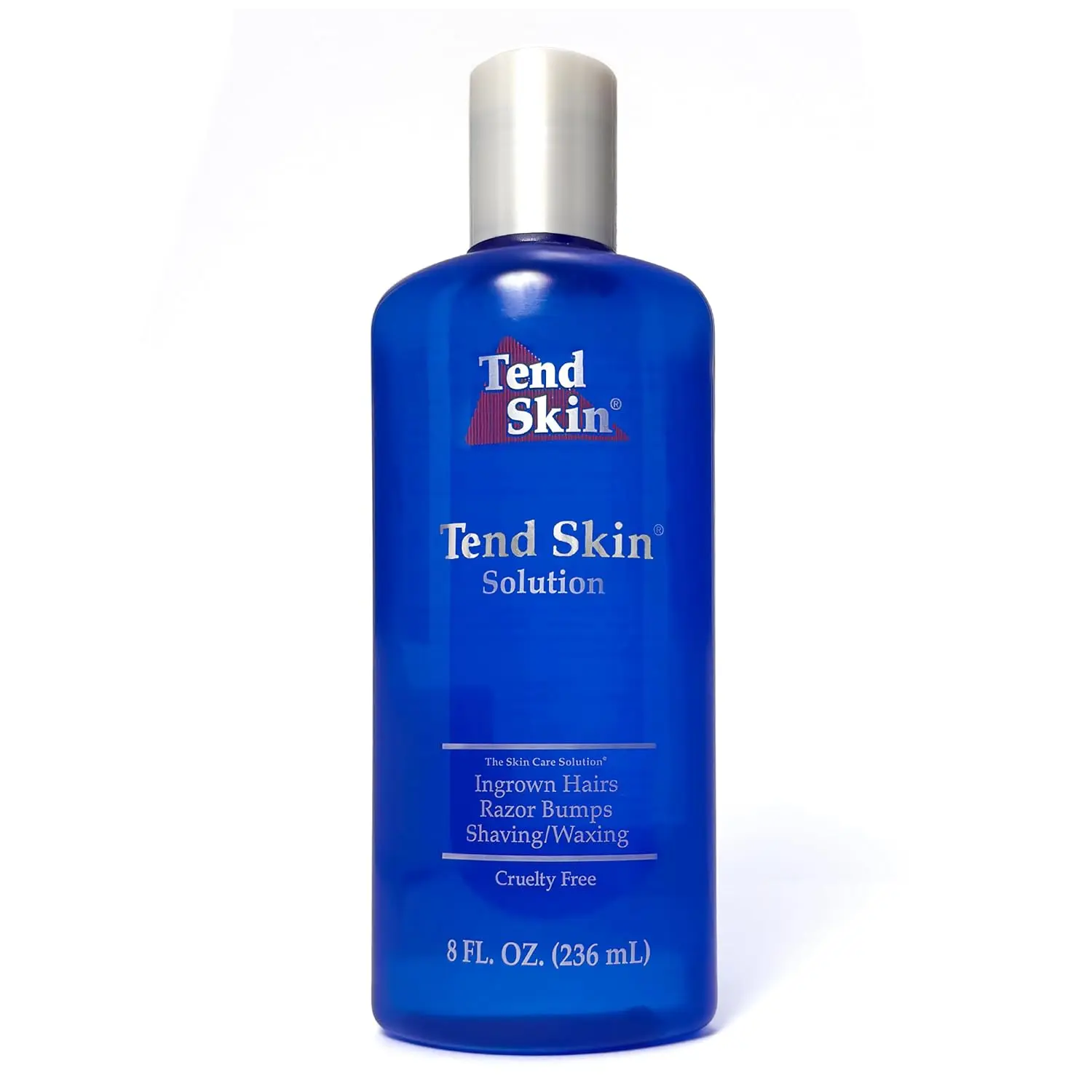 Tend Skin Solution for Ingrown Hair and Razor Bumps, Post-Shave Cleansing Treatment for Men and Women, Fragrance-Free Toner for Sensitive Skin, 8 oz, All Skin Types