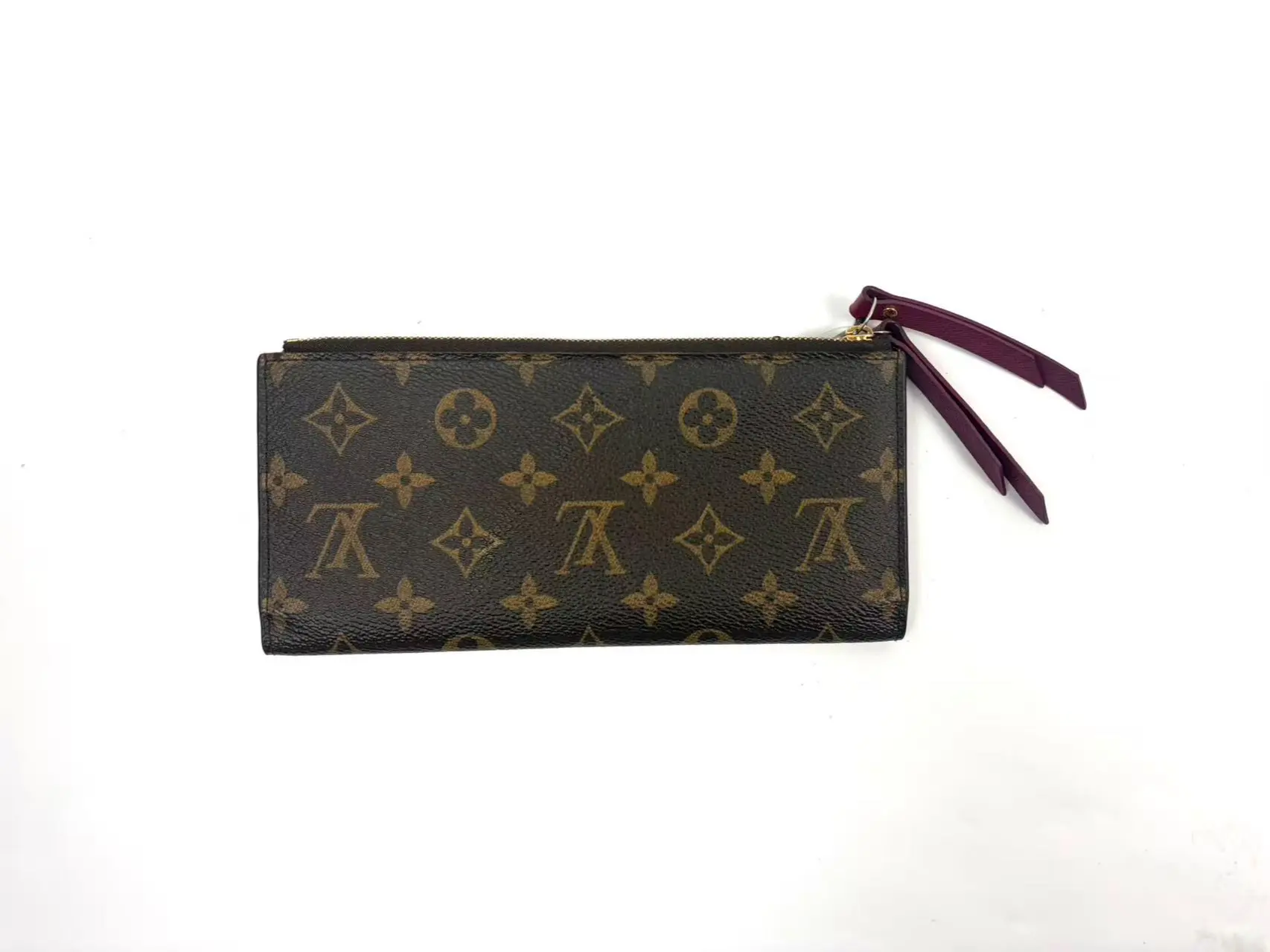 Pre-owned Louis Vuitton leather Mini Bags Wallet with Monogram Pattern and Zip Closure
