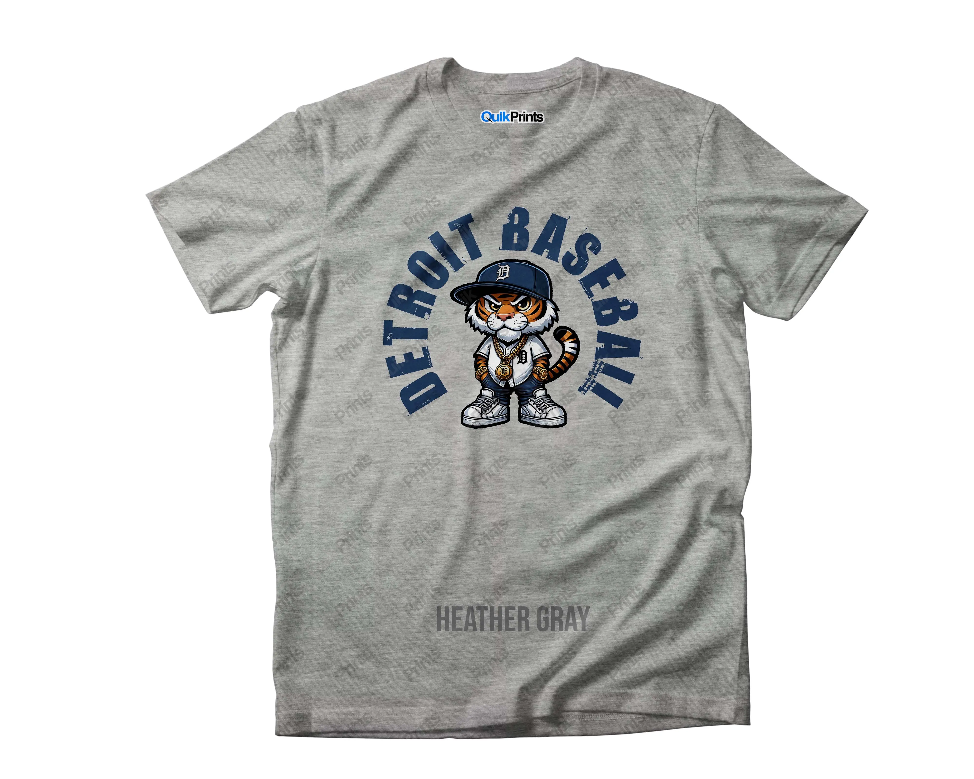Detroit Baseball - Tiger Wearing Jersey Shirt