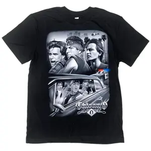 Vatos Locos U Turn T Shirt Cotton Menswear Tshirt Shortsleeve 100% Cotton Unisex Fit No Fading Digital Printing