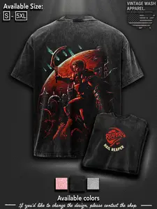 Red Rising "Reaper of Mars" Vintage Oversized T-Shirt Themed, Red Rising Book Graphic Tee Washed Heavy Cotton Tshirt, red rising merch, Booktok Gift