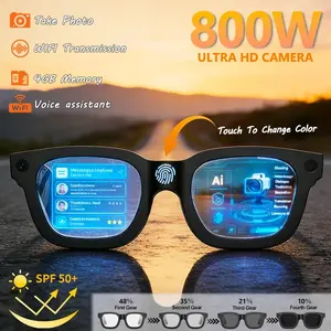 2026 upgrade Smart Glasses HD Photo Video OpenAI Record Translation Touch Photochromic Lenses Bluetooth Call Music Multifunction Glasses