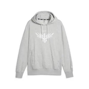 PUMA Mens X Lamelo Ball Graphic Hoodie Casual Outerwear Casual Drawstring - Grey