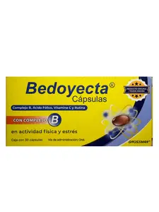 Bedoyecta Capsules Vitamins - Original - Formula Completa Vitaminas B - All Vitamin B's in one formula - supplement for energy boost