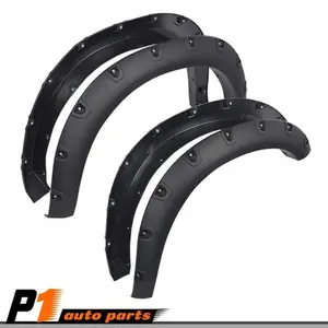 Front + Rear Fender Flares 4PC Pocket Rivet Style Fits 2019-22 Dodge Ram 2500