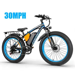 EOEOTWO E02 1500W Peak Motor Electric Bike, 26×4.0 Fat Tire Off-Road E-Bike, 48V 20AH Battery, 30MPH Max Speed, 80 Miles Long Range Adult Commuter Bicycle
