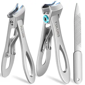Toenail Clippers for Men Thick Toenails with 16MM Wide Jaw Opening, Large Nail Clippers for Seniors Thick Nails with Long Handle, Heavy Duty Sharp Slanted Nail Cutter Gifts for Men Women Adults