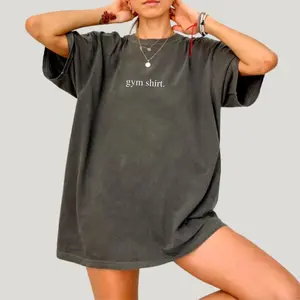 Comfort Colors® Gym Shirt Relaxed Fit Workout Tee Pump Cover For Women