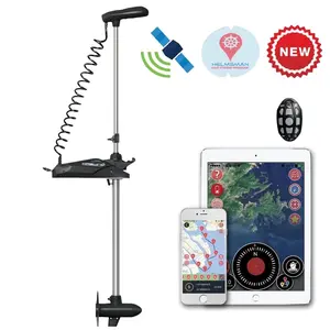 HASWING Cayman GPS Electric Trolling Motor – 12V 80LB 60 Inches Shaft Bow Mount Boat Fishing for Saltwater & Freshwater with Wireless Remote Controller