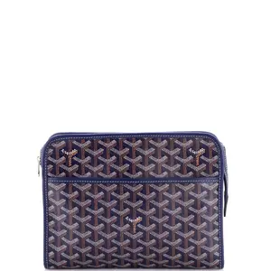 Pre-owned Goyard Canvas Coated Clutches & Wristlets Jouvence Toiletry Pouch Coated Canvas MM by Rebag