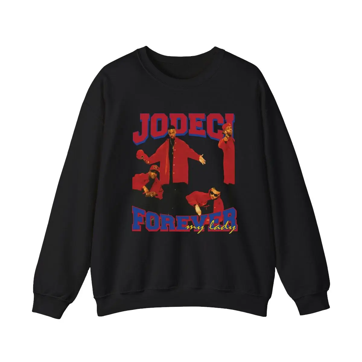 Vintage Rare JODECI Unisex Adult Black T-Shirt, RnB Music Sweatshirt, Menswear Top Tee Classic Hoodie