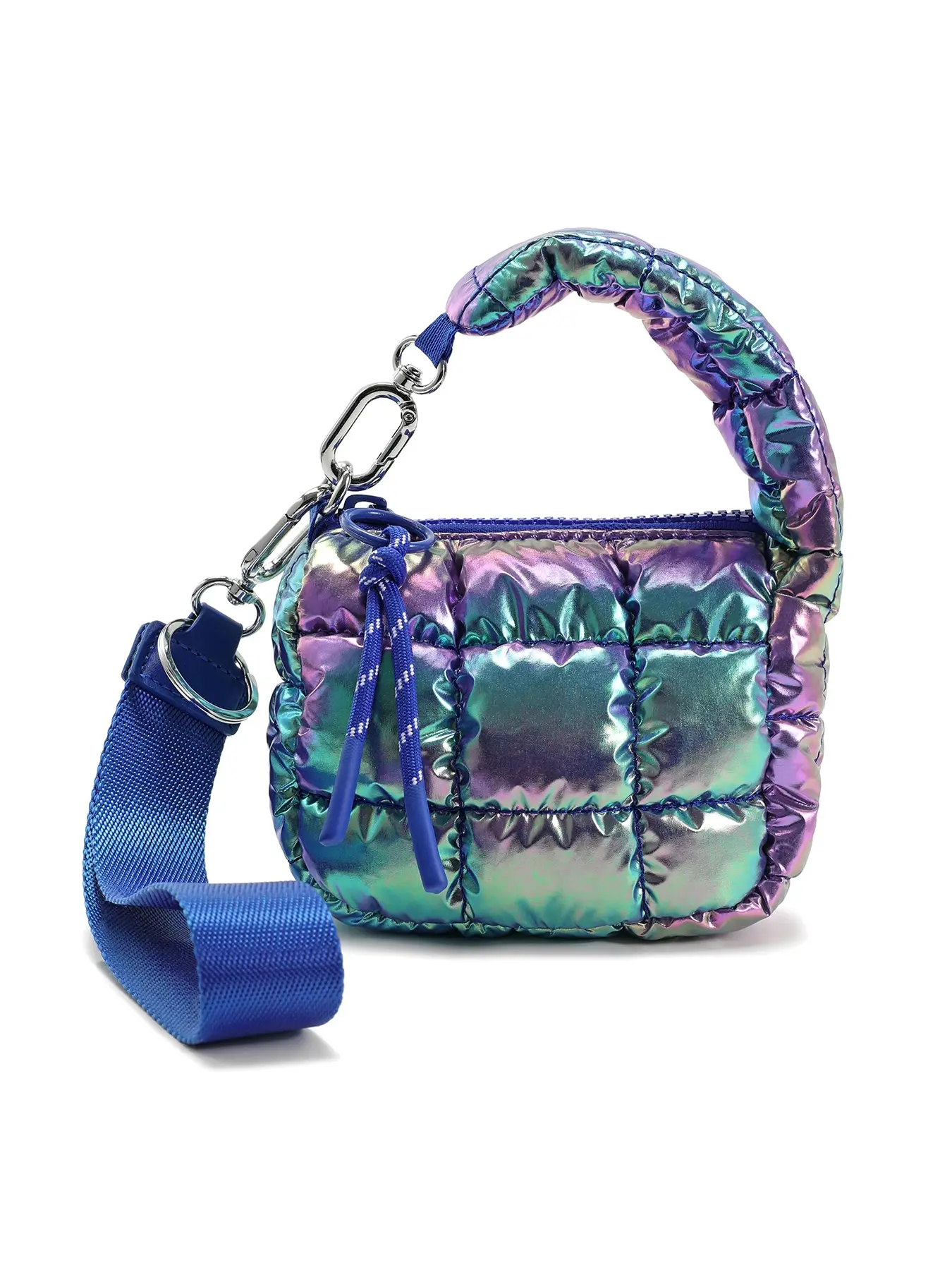Women's Solid Color Quilted Design Handbag, Fashionable Puffer Design Clutch for Daily Used, Casual Trendy Versatile High-quality Handbag Crossbody Clutch Purse, Zipper Crossbody Bag, Crossbody Shoulder Bag, Everyday Crossbody Bag, Fashion Crossbody Bags