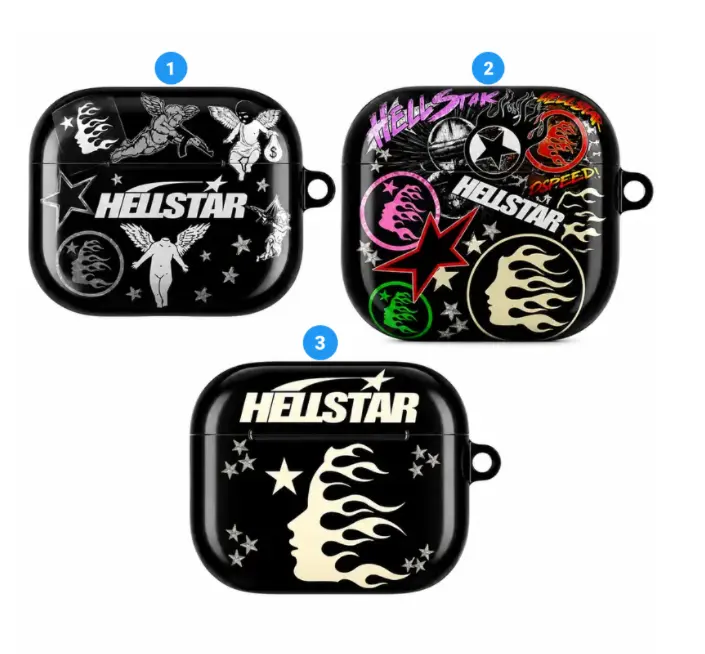 [Y2K Streetwear Style] Star Portrait AirPods Case for AirPods Pro 3/2/1 & AirPods 4/3/2/1, Retro Collage Graphic Soft TPU Shockproof Protective Cover, Wireless Charging Compatible, Trendy Fashion Gift