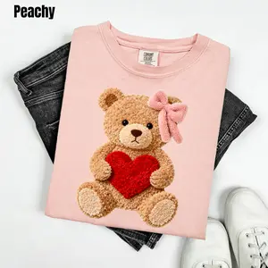 Love Teddy Fake Fluffy Comfort Colors T-Shirt 'BFNLB'