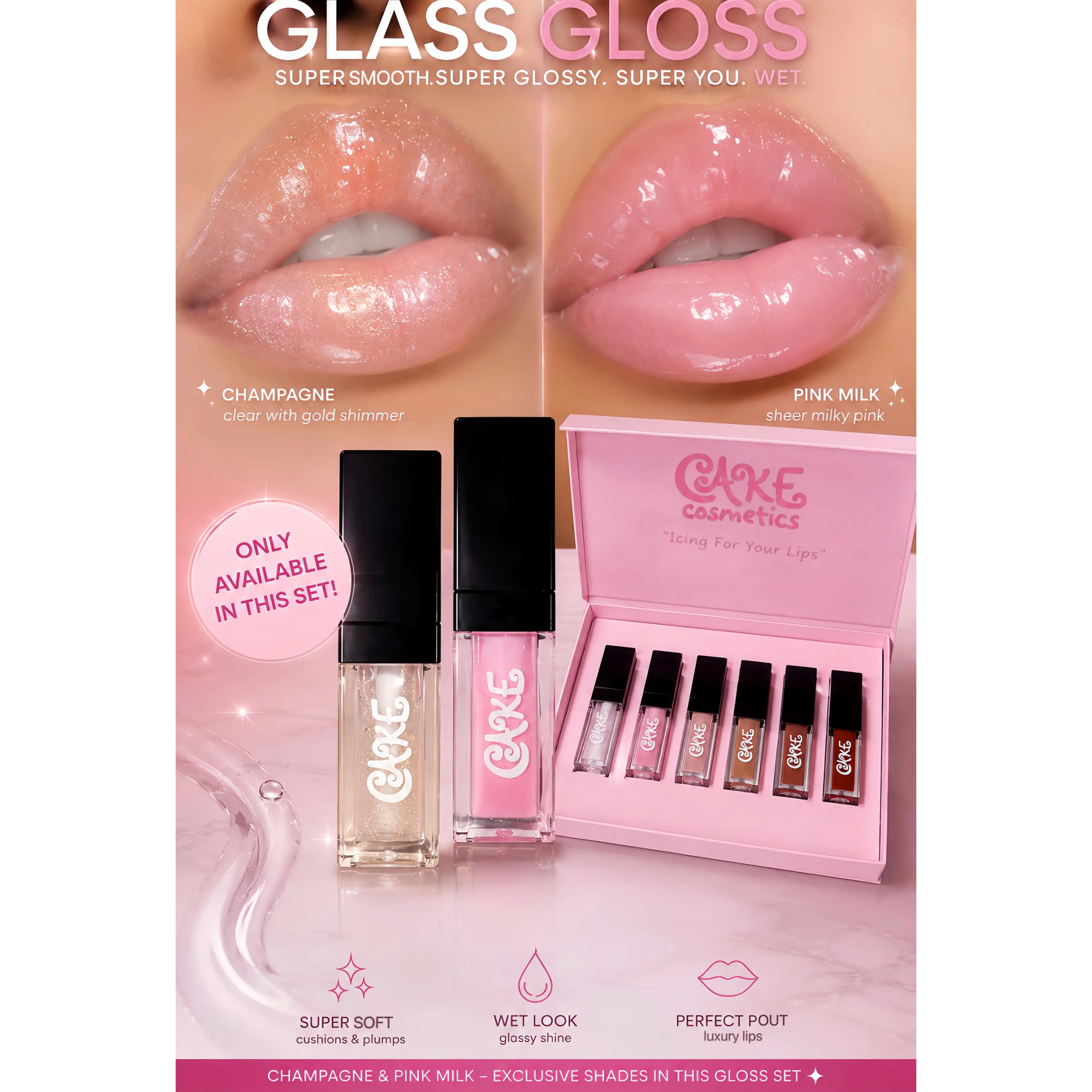 CAKE Gloss Set -Pinks&Neutrals