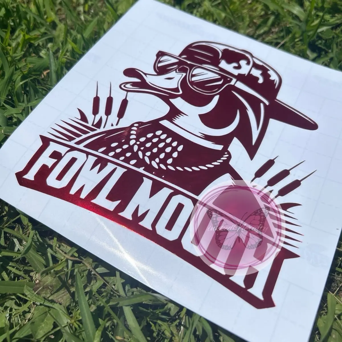 Fowl Mouth Duck Decal, Boat Decal, Truck Decal, Car Decal, Duck Hunting Decal, Duck Decal, Outdoors Man Decal