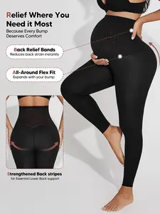 Pregnant Belly Support Underwear High Elasticity Waistband Design, Reduces Back Pressure, Enhances Hip and Leg Shape, Comfortable Breathable, Maternity Underwear
