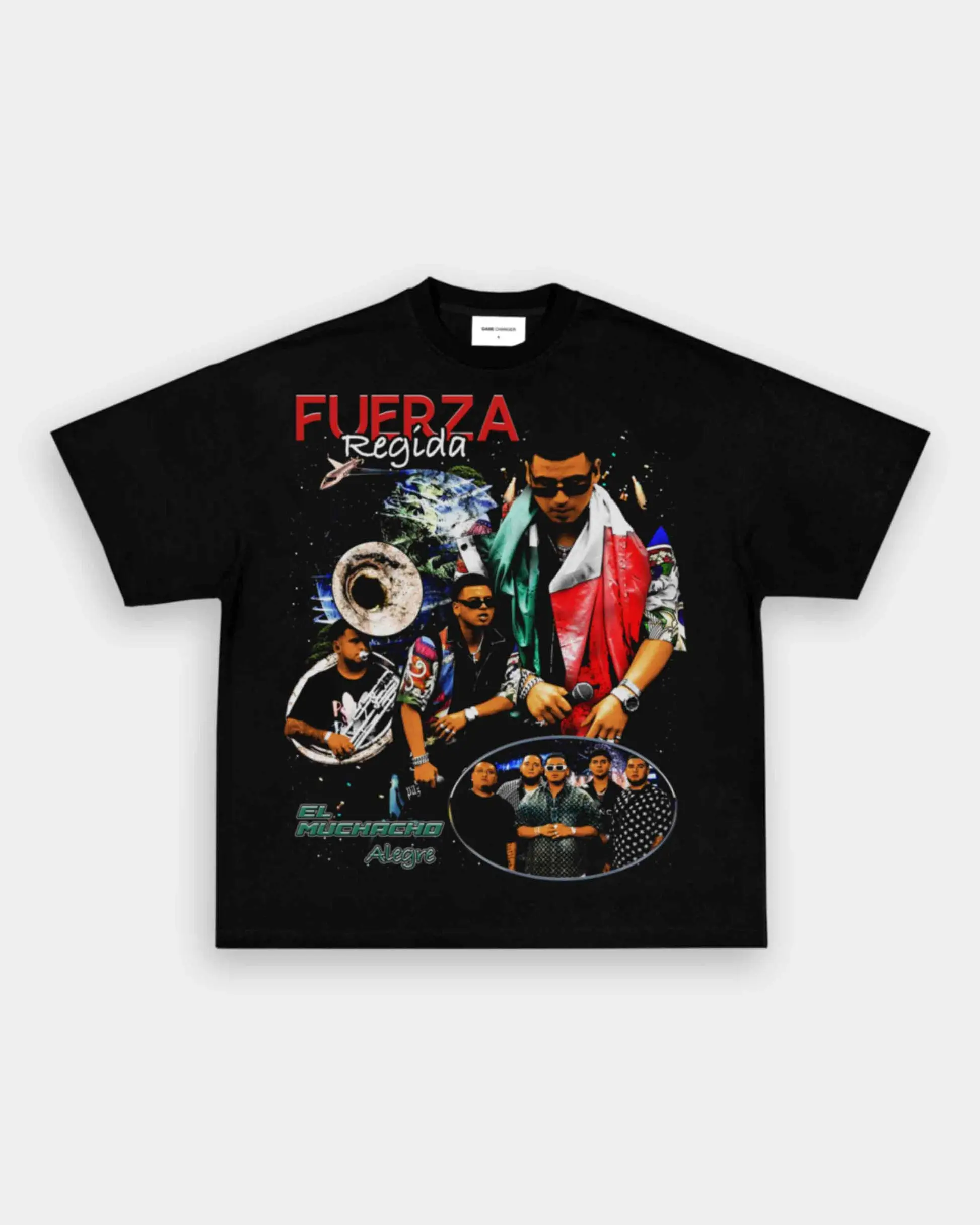 Fuerza Regida T-Shirt, Vintage Style, Graphic Tee, Streetwear for Fans