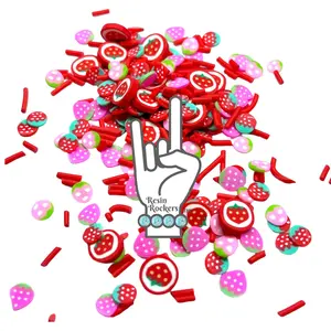 Strawberry Jam Polymer Clay Pieces
