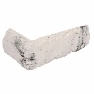 212 MAIN Manubric 109742 2.5 in. White with Gray Marble Interior Corner Shape Decorative Brick, Plaster Base, 15 per Pack - Pack of 60