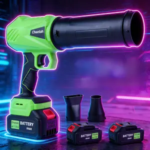 Cheetah  Turbo Blower 680W Pure Copper Motor 2X Battery Dry Car Fast Clear Driveway Cordless Jet Blower