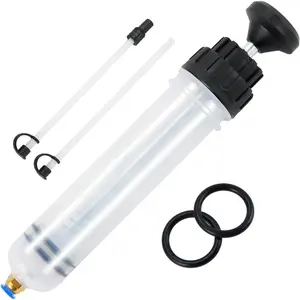 Automotive Fluid Extractor Pump, 200 cc Oil Extractor Pump with Hose, Sealed Upgraded Oil Change Pump, Lightweight Oil Suction Pump for Changing Transmission, Power Steering, and Brake Fluid
