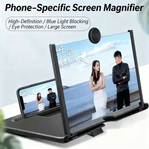 Draw-Out Phone Screen Magnifier Projector Stand, Ultra-Thin 3D HD Amplifier, Essential Accessory for Enhanced Viewing Experience, Stable Phone Holders