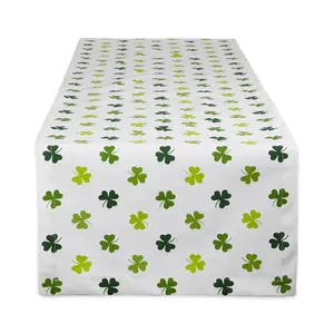 Design Imports Shamrock Shake Print Table Runner "14x72"