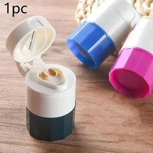 Portable Small Pill Box, Pill Cutter, Pill Grinder, Pill Powder Multifunctional Pill Splitter, Pill Crusher, Essential Medication Tool, Healthcare Aid