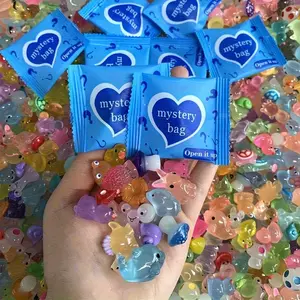 50pcs Mystery Bag Mini Glow Animal Mushroom Resin Models - Surprise Blind Bag Experience for Dollhouse, Fairy Garden Decor, Birthday Party Favors & DIY Crafts, No Batteries Needed, DIY Craft Kit|Playful Design|Realistic Texture