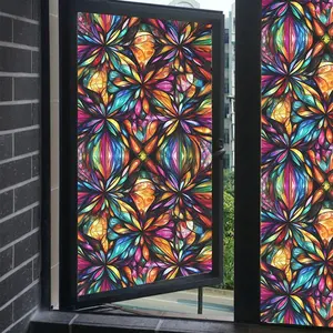 Volume 1 window film, Window Privacy Films, privacy film, stained glass window film, window tint for home, one way bathroom privacy window film, Electrostatic window film, suitable for bathrooms, offices, doors, etc, Interior decoration accessories