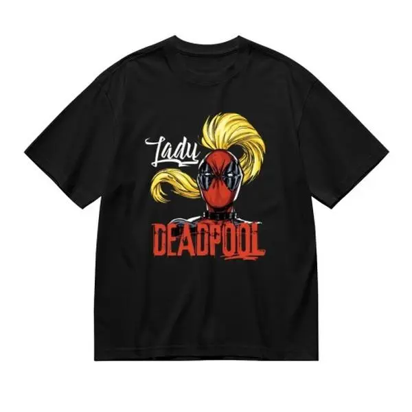 Marvel Deadpool T Shirt Cotton Lightweight Breathable And Comfortable Showcasing The Wisecracking Mercenary In A Dynamic Action Portrait Style