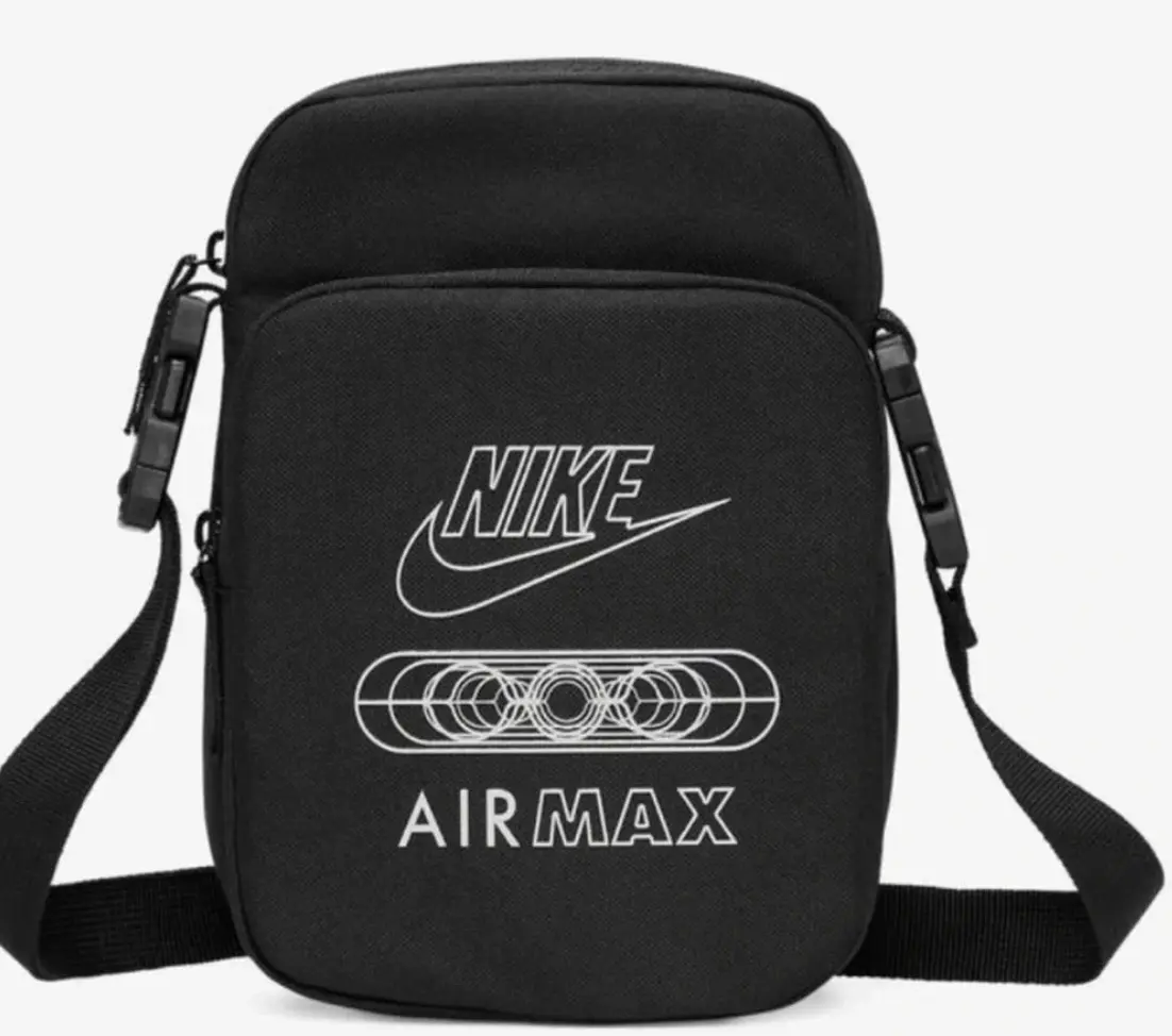 Nike Air Max 2.0 Heritage Cross Body Bag - Men's Structured Medium-to-Small Streetwear Hands-Free Crossbody & Shoulder Bag, Crossbody Bags