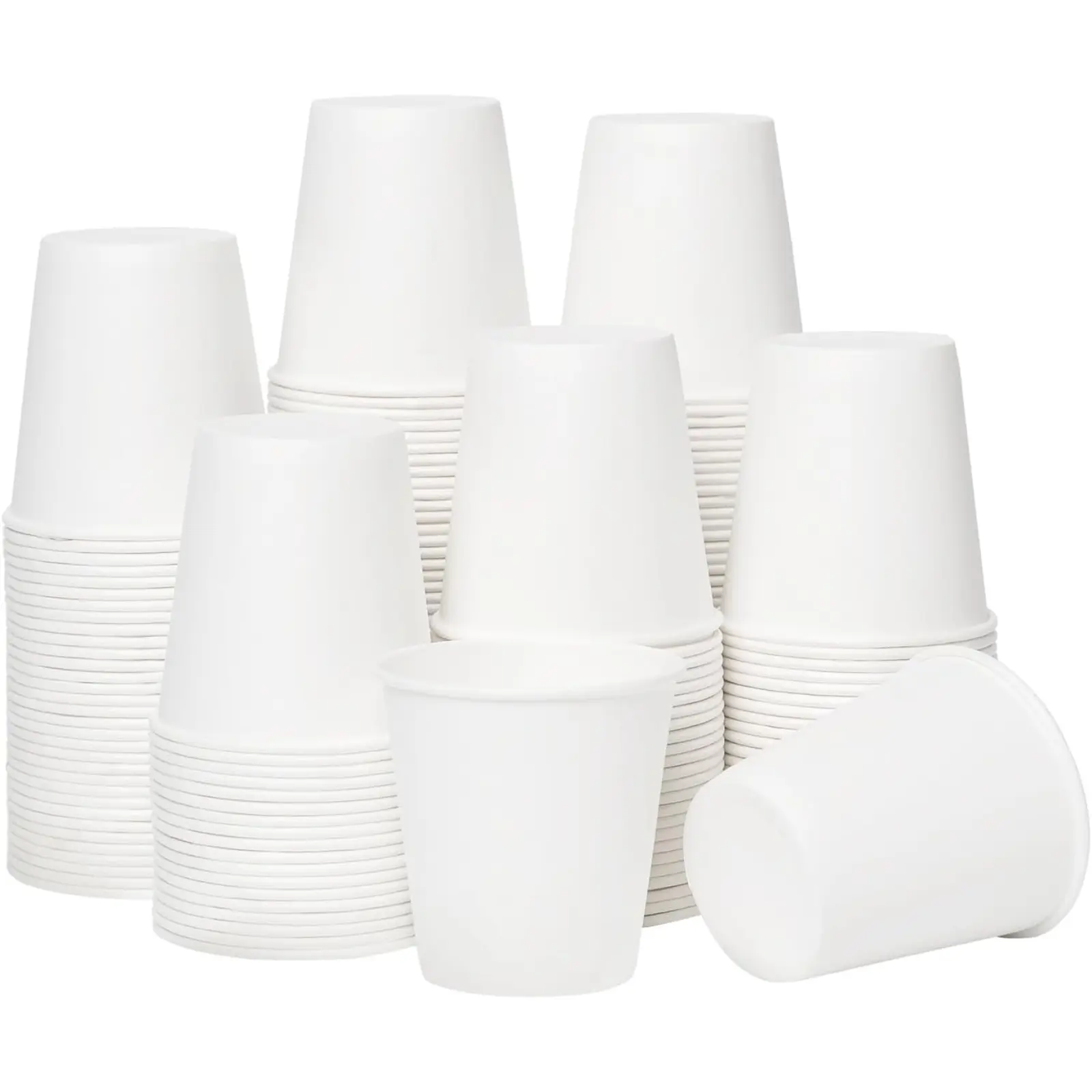 [100 Pack] 3 oz Bathroom Paper Cups, Disposable Paper Cups, Mouthwash Cups, Paper Coffee Cups, Ideal for Bathroom