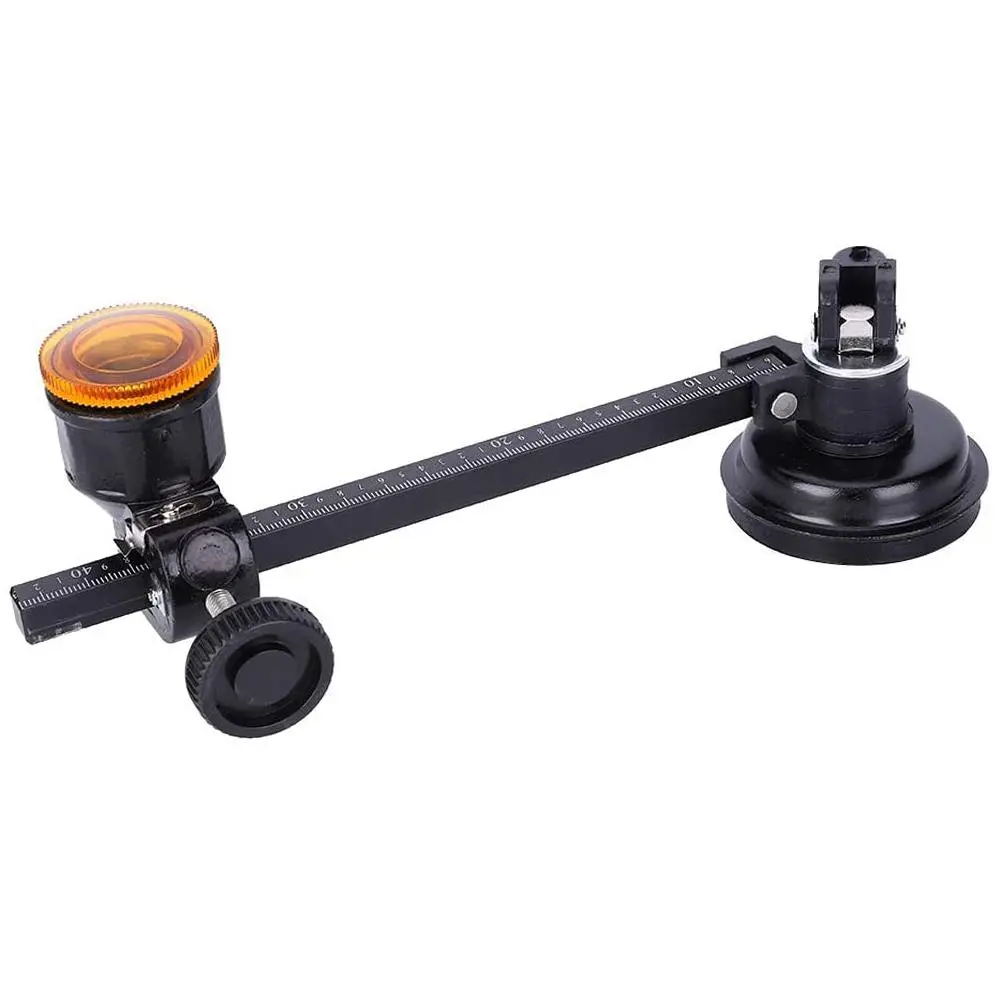 Compasses-Type Circle Metal Cutter, 40cm Aluminum Alloy Tool with Fixed Suction Cup, Calibrated Scale, Oil Tank - 13.5-40cm Tile Cutting Tool, 1x Glass Circular Cutter for Circular Cutting (Household & Commercial Use), 1 X Glass Circular Cutter