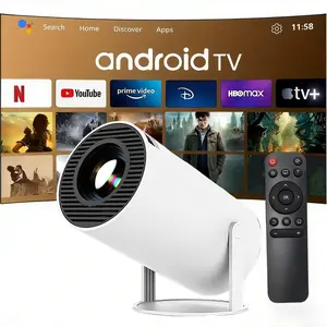 Mini Portable Projector WiFi Bluetooth Upgraded Portable Projector Full HD Supported for Phone /PC /TV /HDMI /PS5 /Laptop Home Theater 180° Rotation [Built-in App] White