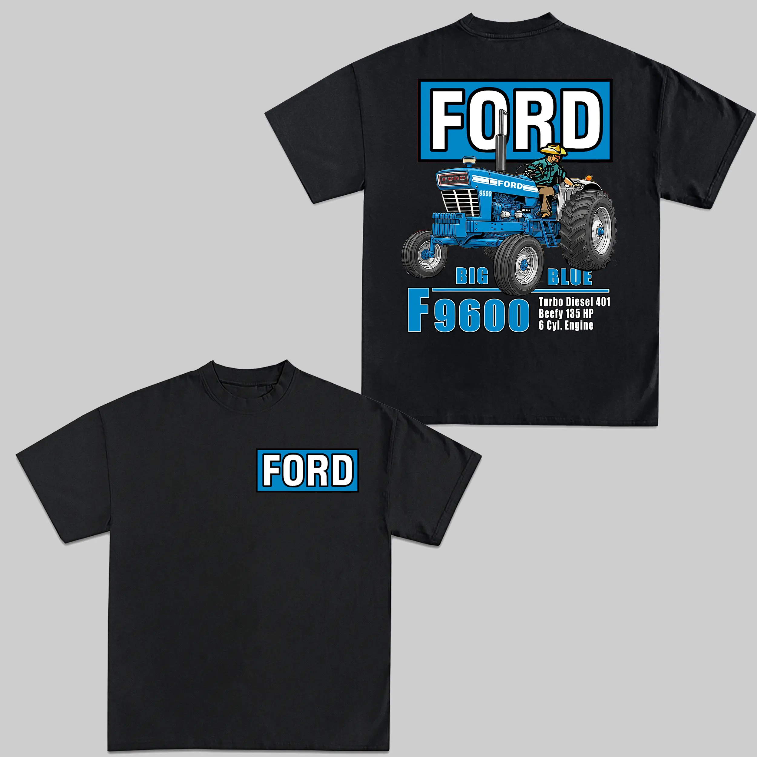 F9600 4WD Row Crop Tractor T-Shirt Farm Machinery Graphic Sweatshirt T-Shirt Hoodie Farmers X-mas Gift