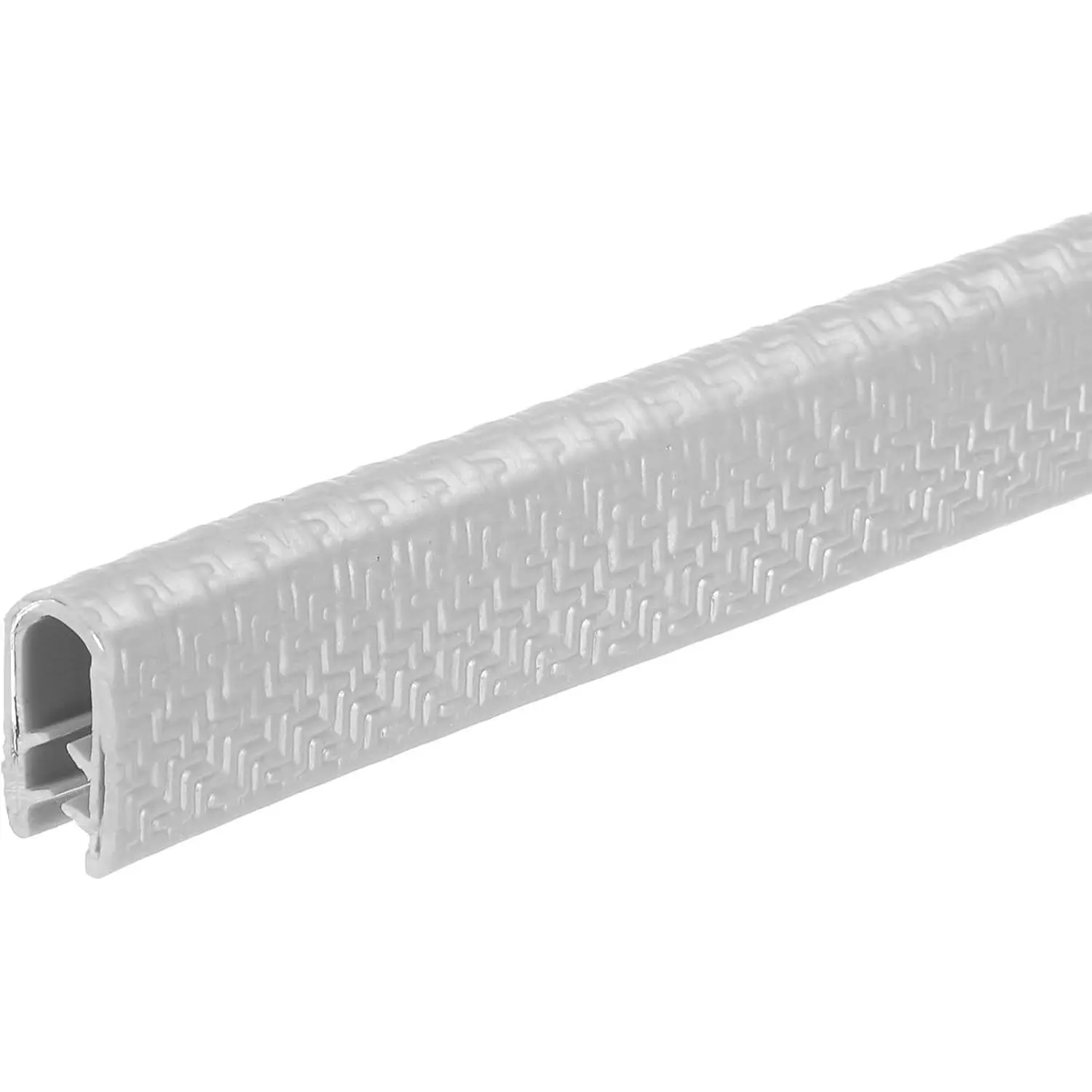 Edge Trim Gray Shape Edge Protector Rubber with Steel Clips Fits 5/64"-5/32" Edge 14.76Ft/4.5Meter Length Door Edge Guards