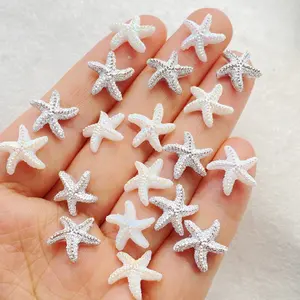 50pcs Mixed Color Resin Starfish Glitter Rhinestones - Flat Back Mini Stars for DIY Crafts, Wedding Decor, Nail Art & Scrapbooking