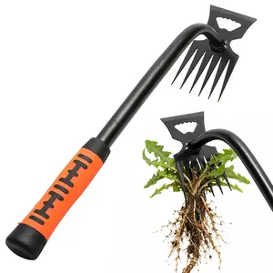 Vaseeka Manual Multi-Function Weeding Rake, Multi-Function Weeder, Portable Gardening Weeding Tool, Weed Puller, Durable Manganese Steel Manual Weeding Tool, for Yards, Vegetable Gardens, Backyards, and Farming