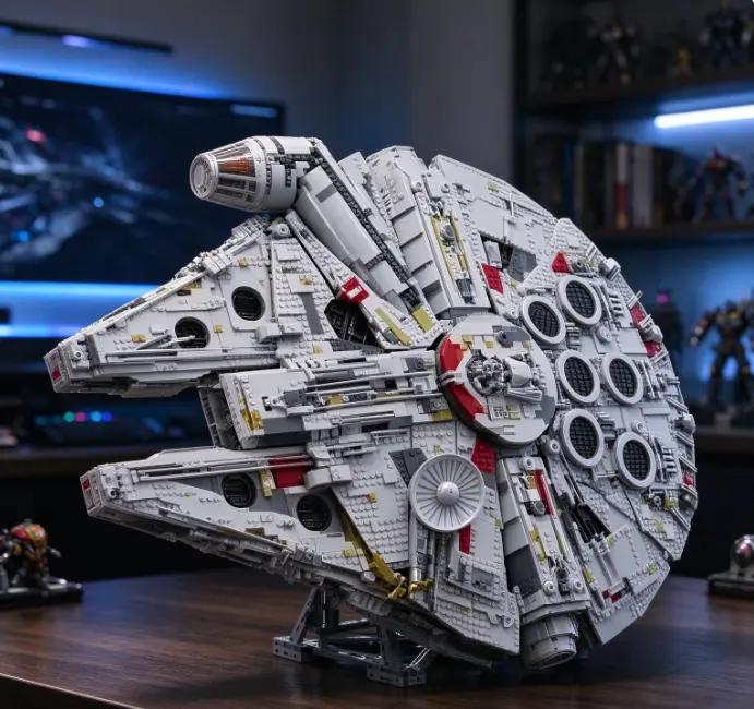 7541 PCS Large Sci-Fi Spaceship Building Blocks Set, Numbered Bags for Easy Assembly, DIY Construction brick Model, Birthday and Festival Gift