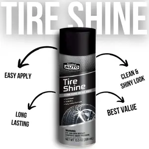 Simply Auto Tire Shine – Long Lasting Wet Look, UV Protection, Effortless Detailing - 13.5oz