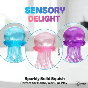 Soft Gel-Filled Sensory Squeeze Toy for Home, Office & Travel, Stretchy Anxiety Relief Fidget, Calming Stress Ball for School & On-the-Go, Portable Relaxing Jelly Texture Toy Gift for All Ages