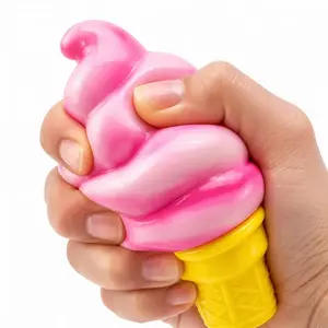 Ice Cream Squishy Toy Set (3/6/9 Pack) – Super Soft Squeeze Fidget Toys Squishy Fidgets, Slow Rise Stress Relief Sensory Toy, Party Favor Gifts
